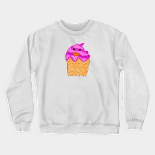 Pink cupcakes art Crewneck Sweatshirt